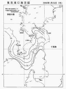 東京湾口海況図(2006/01/26)