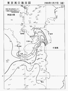 東京湾口海況図(2006/01/27)