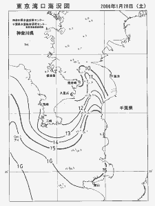 東京湾口海況図(2006/01/28)