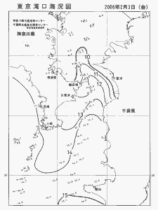東京湾口海況図(2006/02/03)