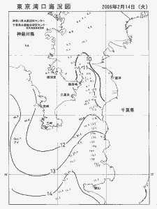 東京湾口海況図(2006/02/14)