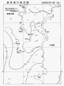 東京湾口海況図(2006/02/15)