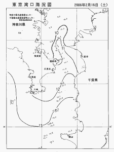 東京湾口海況図(2006/02/18)