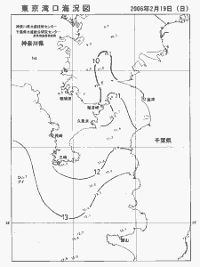 東京湾口海況図(2006/02/19)