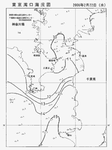 東京湾口海況図(2006/02/22)