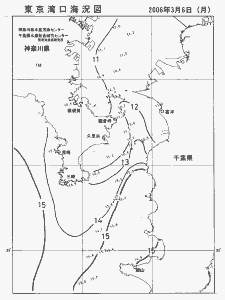 東京湾口海況図(2006/03/06)