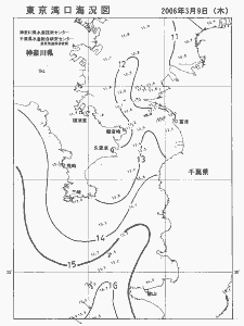 東京湾口海況図(2006/03/09)