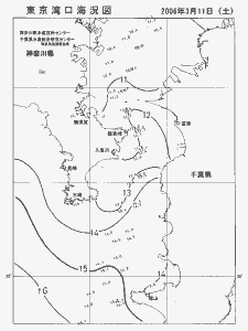 東京湾口海況図(2006/03/11)