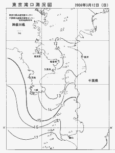 東京湾口海況図(2006/03/12)