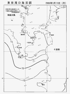 東京湾口海況図(2006/03/13)