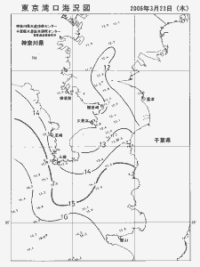 東京湾口海況図(2006/03/23)