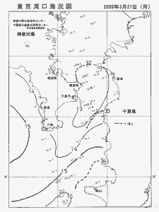 東京湾口海況図(2006/03/27)