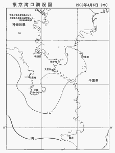 東京湾口海況図(2006/04/06)