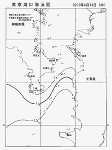 東京湾口海況図(2006/04/13)