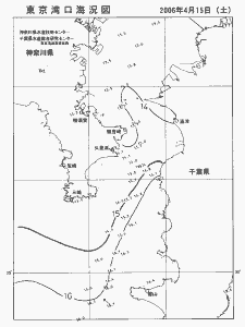 東京湾口海況図(2006/04/15)