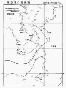 東京湾口海況図(2006/04/16)