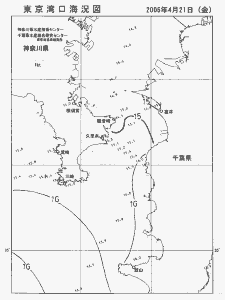 東京湾口海況図(2006/04/21)