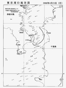 東京湾口海況図(2006/04/23)