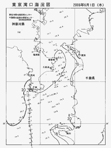 東京湾口海況図(2006/06/01)
