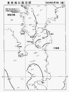 東京湾口海況図(2006/06/09)