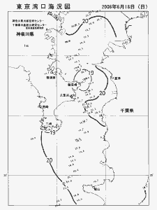 東京湾口海況図(2006/06/18)