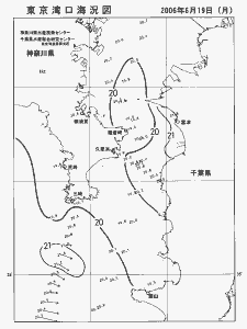 東京湾口海況図(2006/06/19)