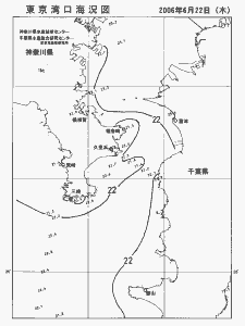 東京湾口海況図(2006/06/22)