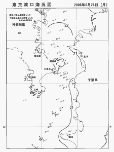 東京湾口海況図(2006/06/26)