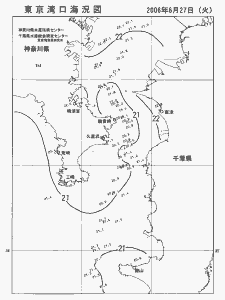 東京湾口海況図(2006/06/27)