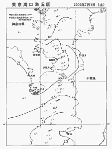 東京湾口海況図(2006/07/01)
