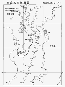 東京湾口海況図(2006/07/03)