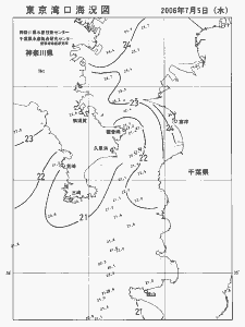 東京湾口海況図(2006/07/05)