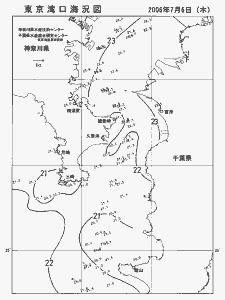 東京湾口海況図(2006/07/06)