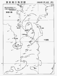 東京湾口海況図(2006/07/10)