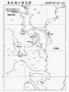 東京湾口海況図(2006/07/11)