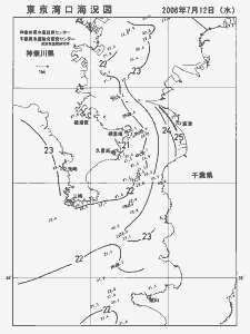 東京湾口海況図(2006/07/12)