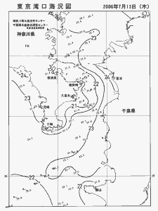 東京湾口海況図(2006/07/13)