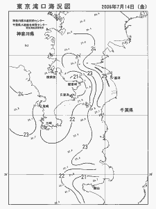東京湾口海況図(2006/07/14)