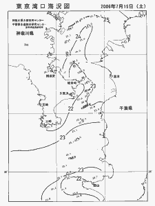 東京湾口海況図(2006/07/15)