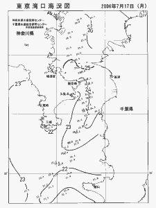 東京湾口海況図(2006/07/17)
