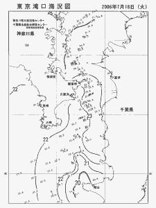 東京湾口海況図(2006/07/18)