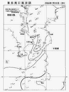 東京湾口海況図(2006/07/20)