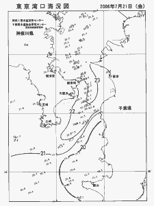 東京湾口海況図(2006/07/21)
