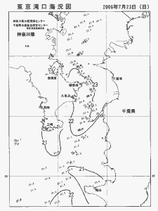 東京湾口海況図(2006/07/23)