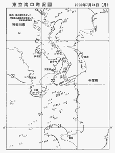 東京湾口海況図(2006/07/24)