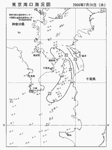 東京湾口海況図(2006/07/26)