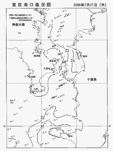 東京湾口海況図(2006/07/27)