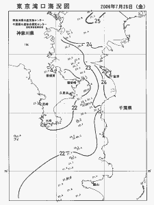 東京湾口海況図(2006/07/28)