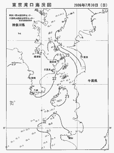 東京湾口海況図(2006/07/30)