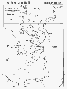 東京湾口海況図(2006/08/03)